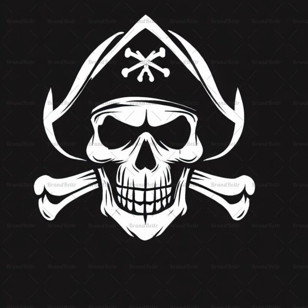 Piratenschädel und gekreuzte Knochen